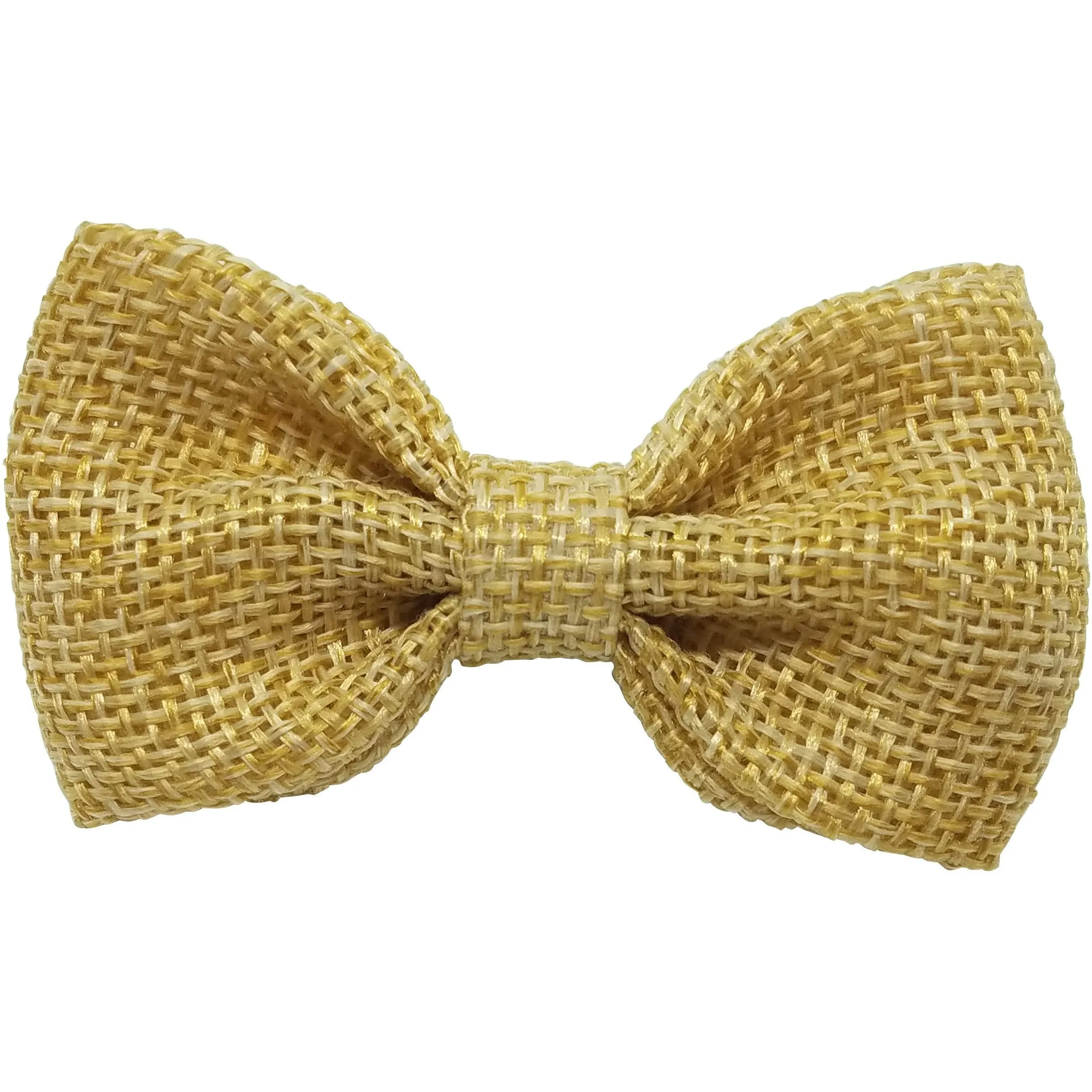 3" Burlap Hair Bow clips