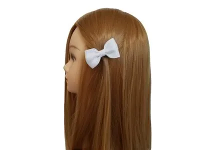 3" Burlap Hair Bow clips