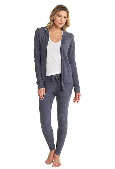 Barefoot Dreams - CozyChic Lite Women's Zip-Up Hoodie Pacific Blue