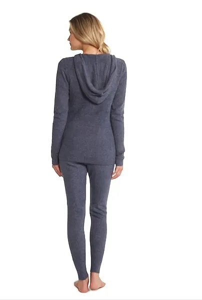 Barefoot Dreams - CozyChic Lite Women's Zip-Up Hoodie Pacific Blue