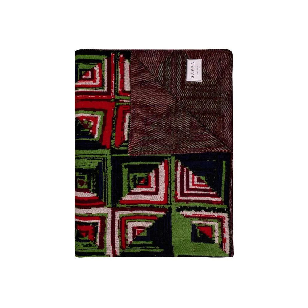 Barn Raising Cashmere Blankets by Saved NY