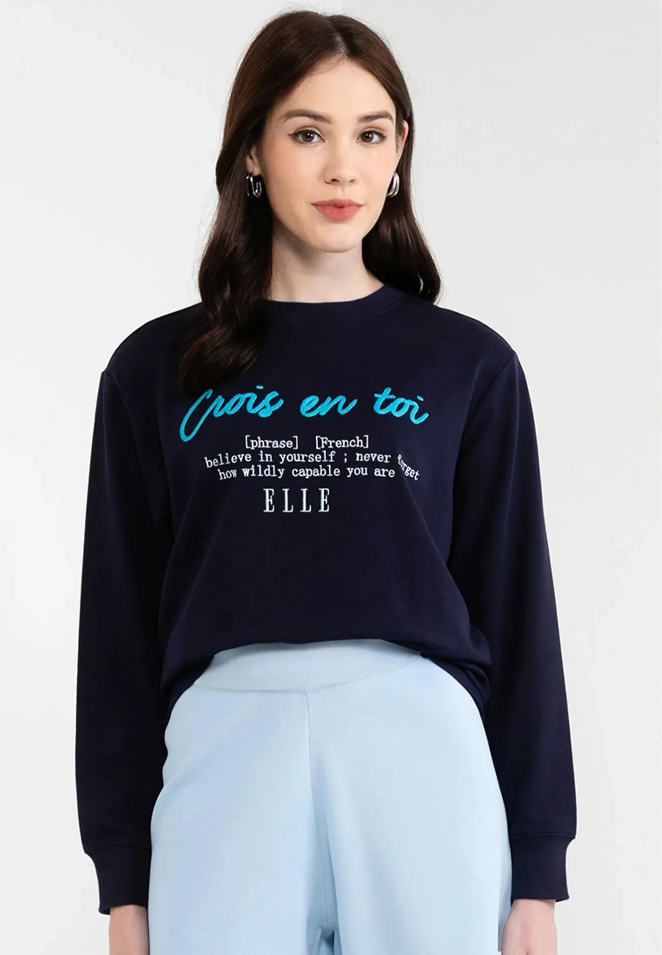 Be Paris Collection: Crois En Toi' Graphic Sweatshirt