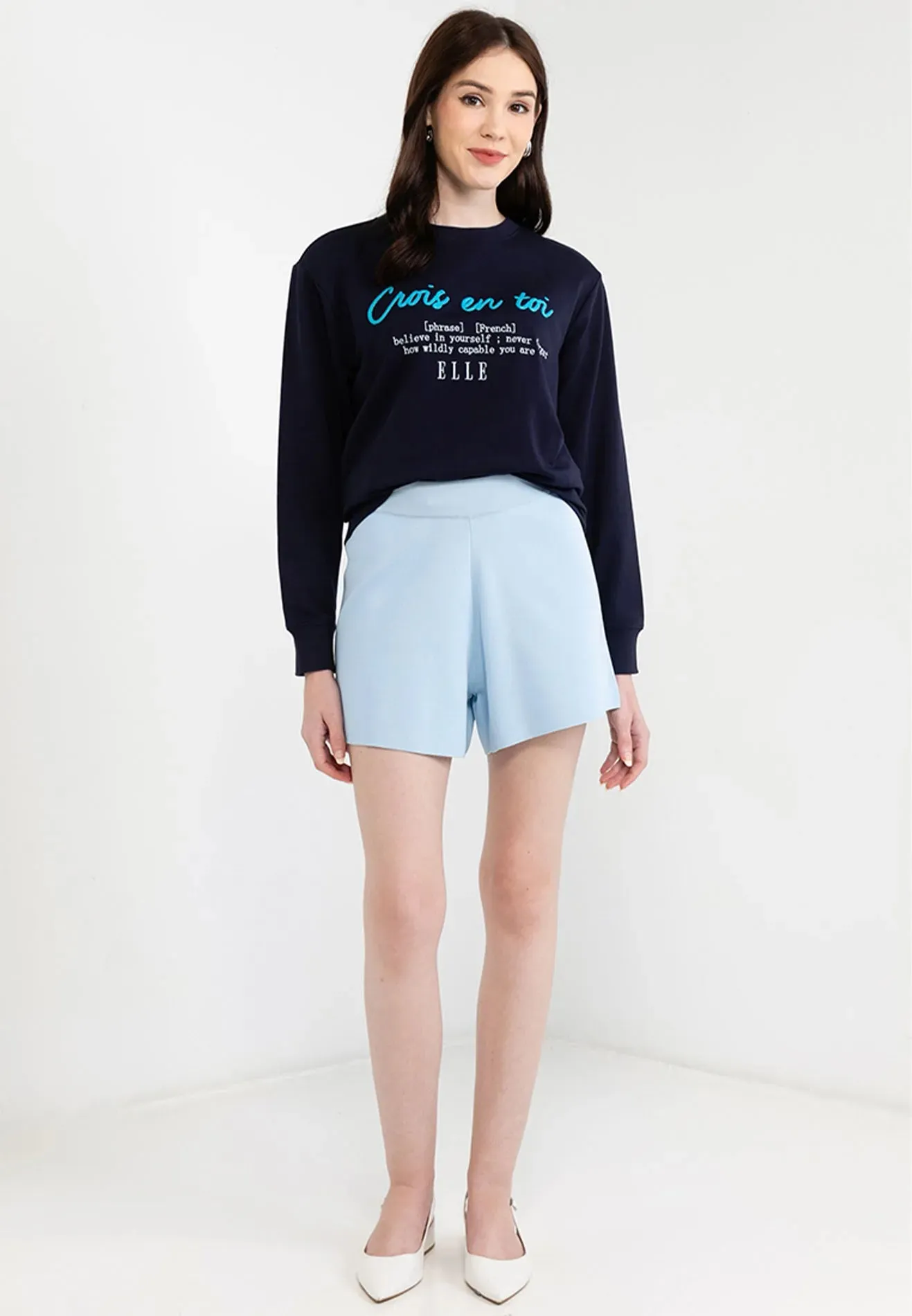 Be Paris Collection: Crois En Toi' Graphic Sweatshirt
