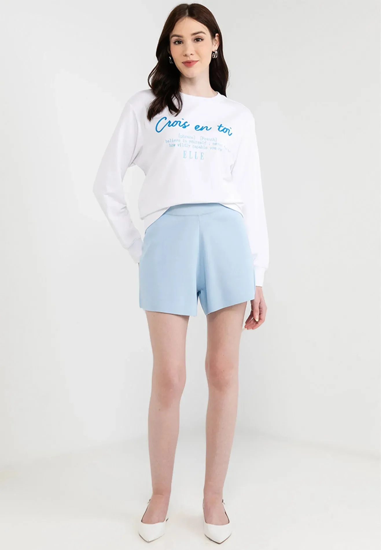 Be Paris Collection: Crois En Toi' Graphic Sweatshirt