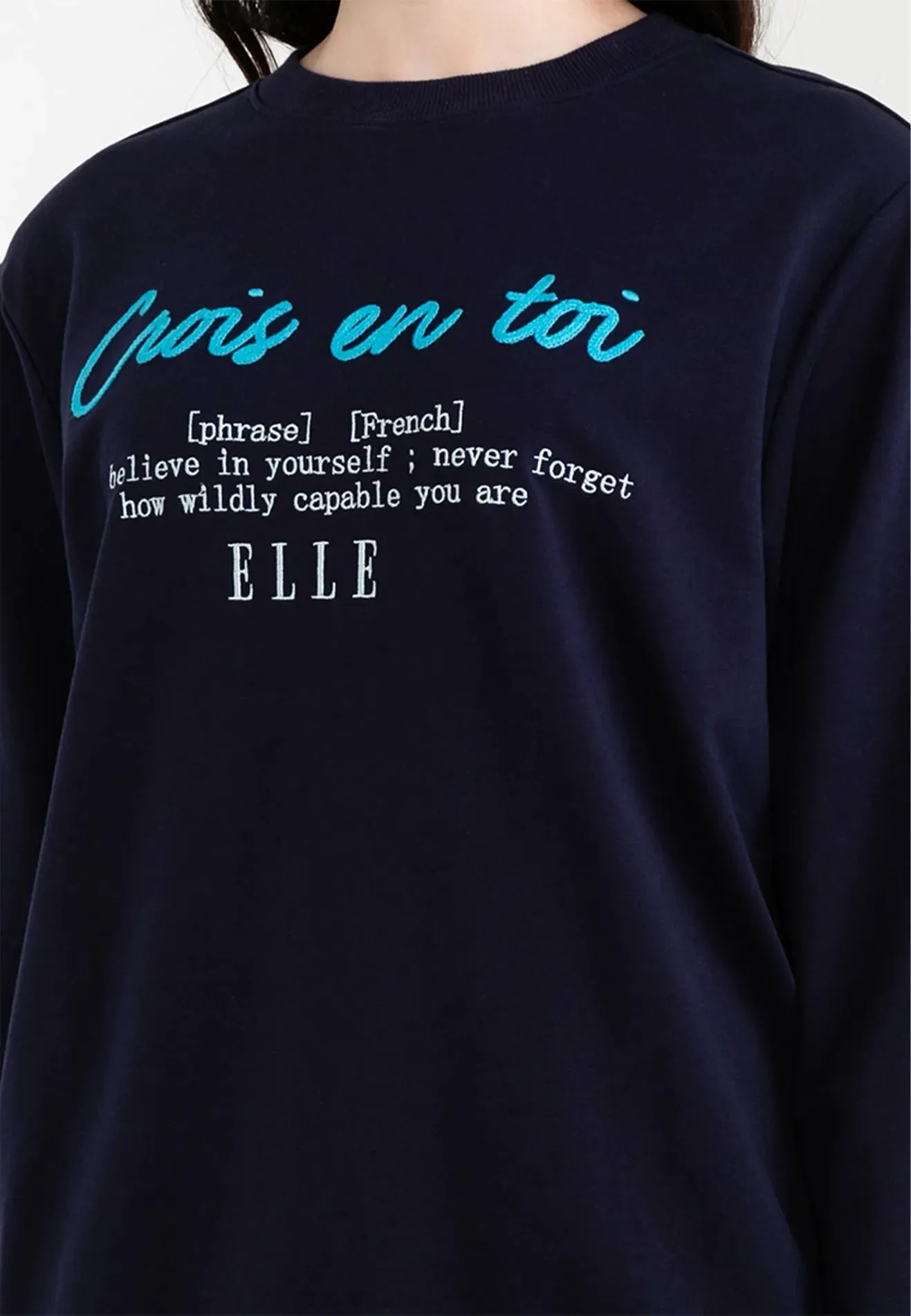Be Paris Collection: Crois En Toi' Graphic Sweatshirt