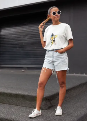 Born Freedom Oversized Womens Tshirt White