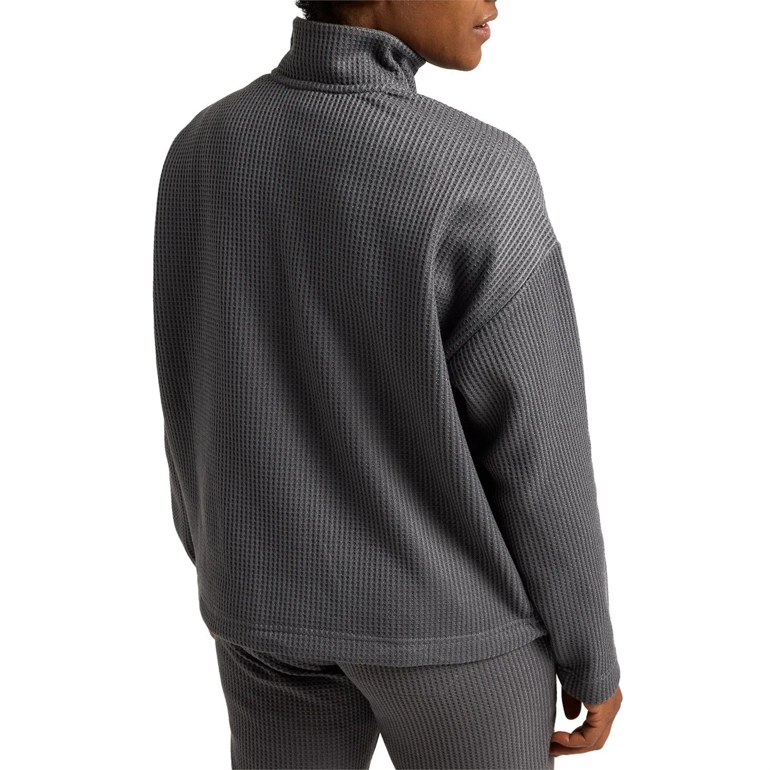 Burton Amora Waffle Collar Sweater, Gray