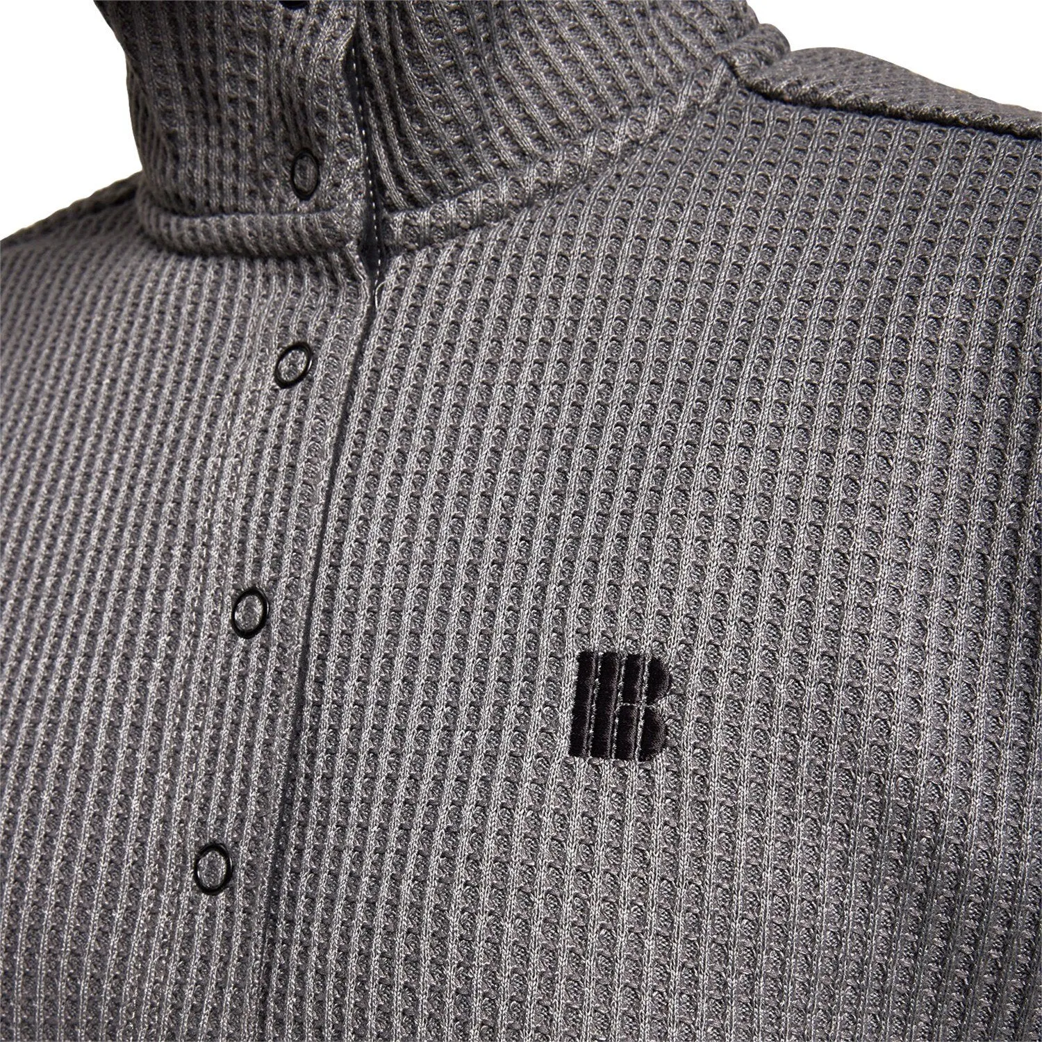 Burton Amora Waffle Collar Sweater, Gray