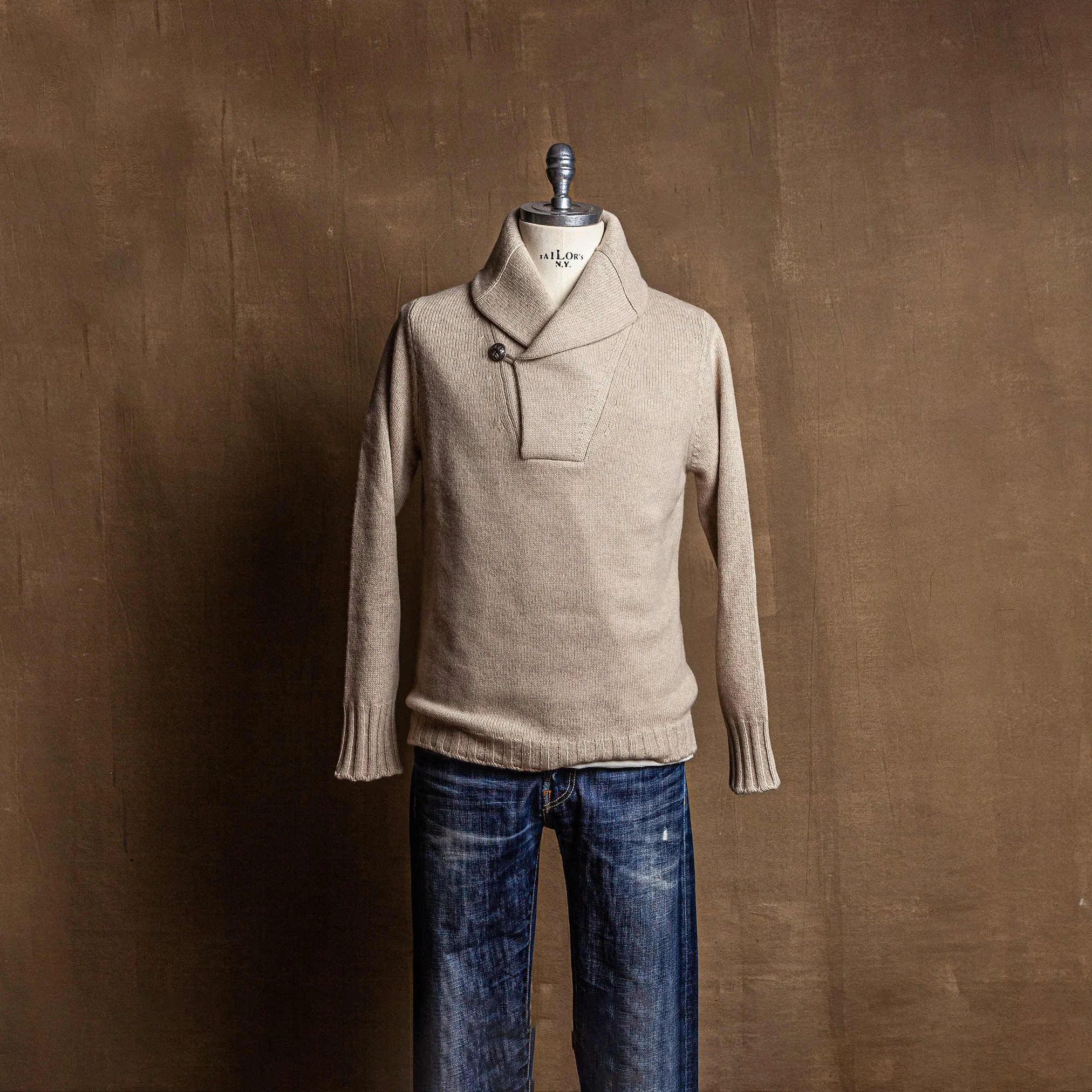 Cashmere Shawl Collar Sweater