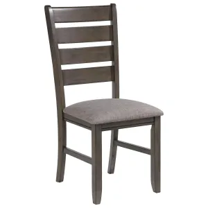 Crown Mark Bardstown Side Chair (Set of 2) in Gray 2152GY-S