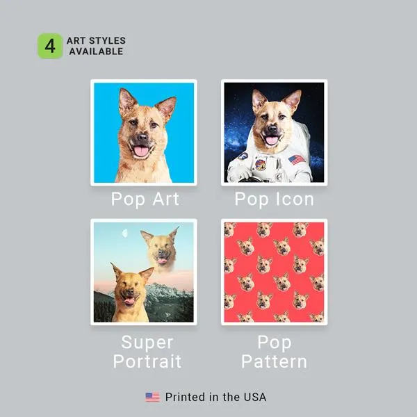 Custom Pet Art Woven Blanket