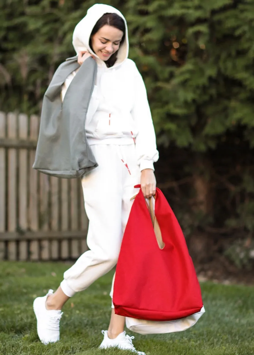 GREY Italian Cashmere OVER THE SHOULDER BAG