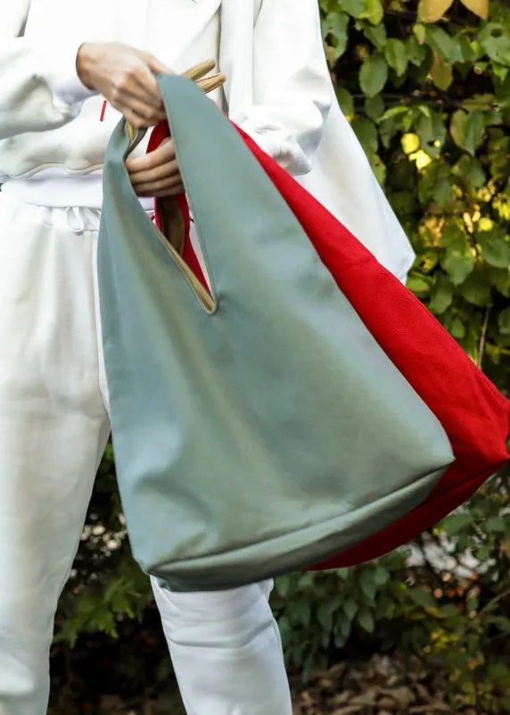 GREY Italian Cashmere OVER THE SHOULDER BAG