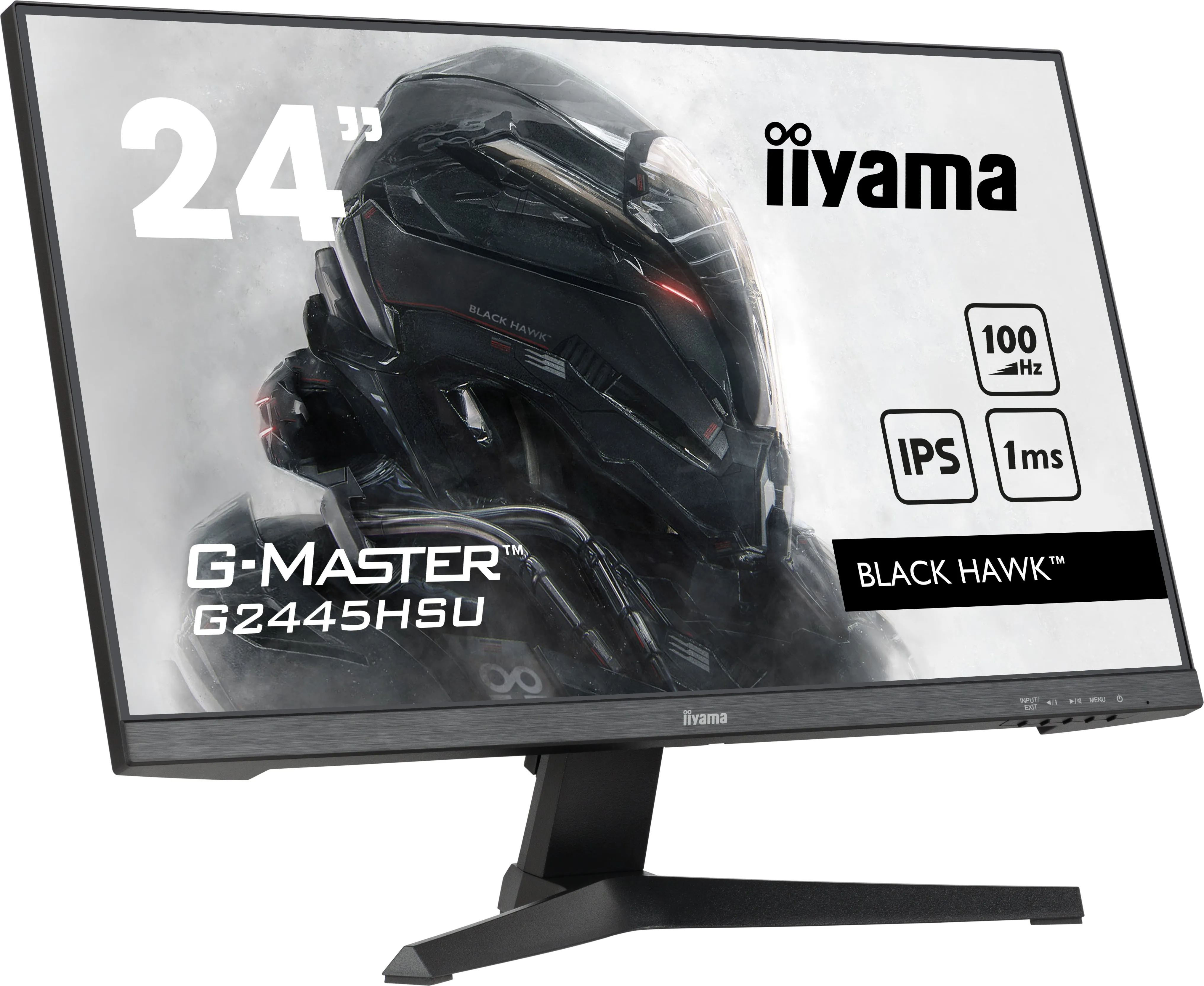 Iiyama G-Master Black Hawk G2445hsu-B1 - Led Monitor - 24" - 1920 X 1080 Full Hd (1080P) @ 100 Hz - Ips - 250 Cd/M� - 13