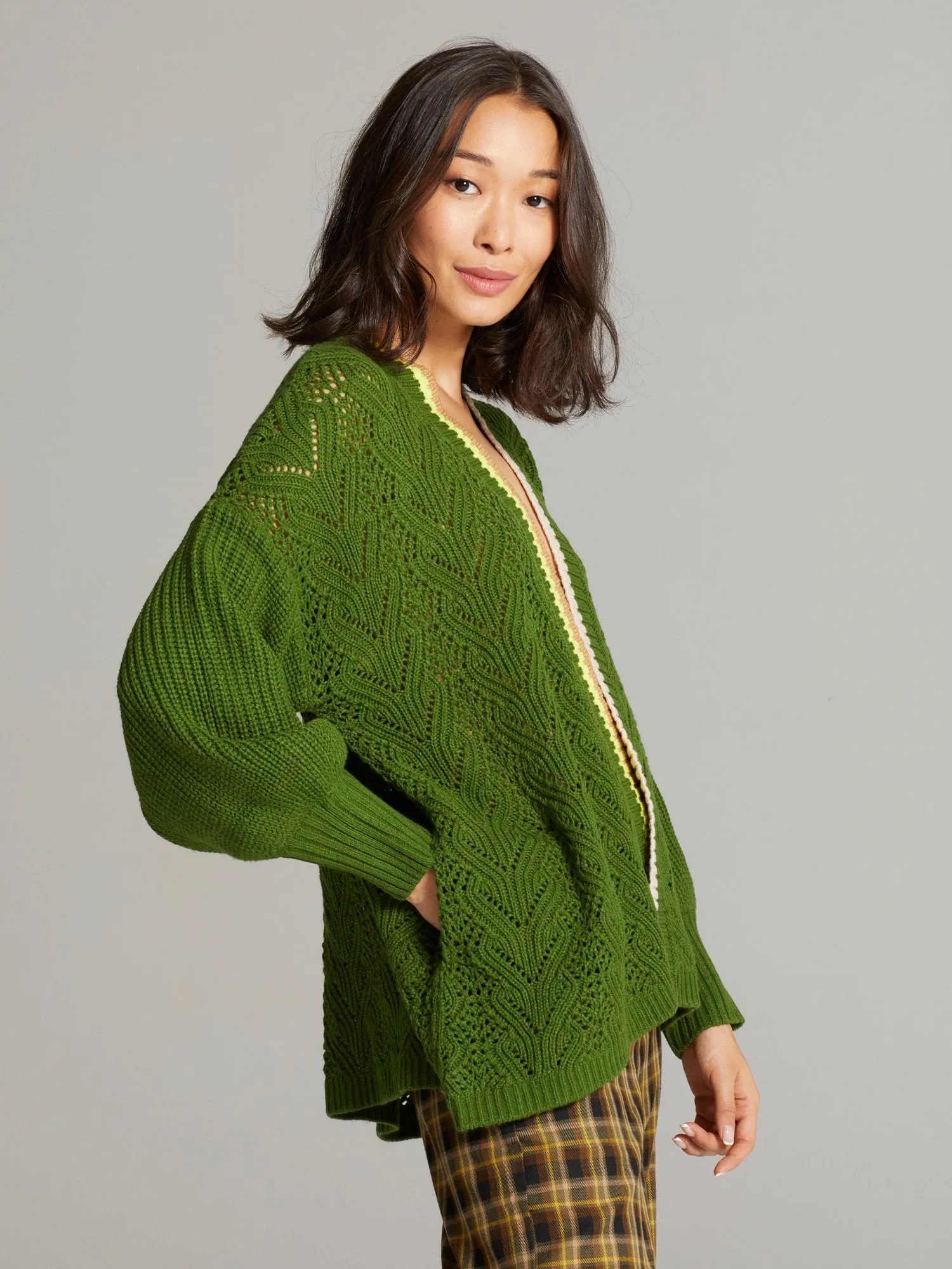 Johanne Open-Stadium Cardigan