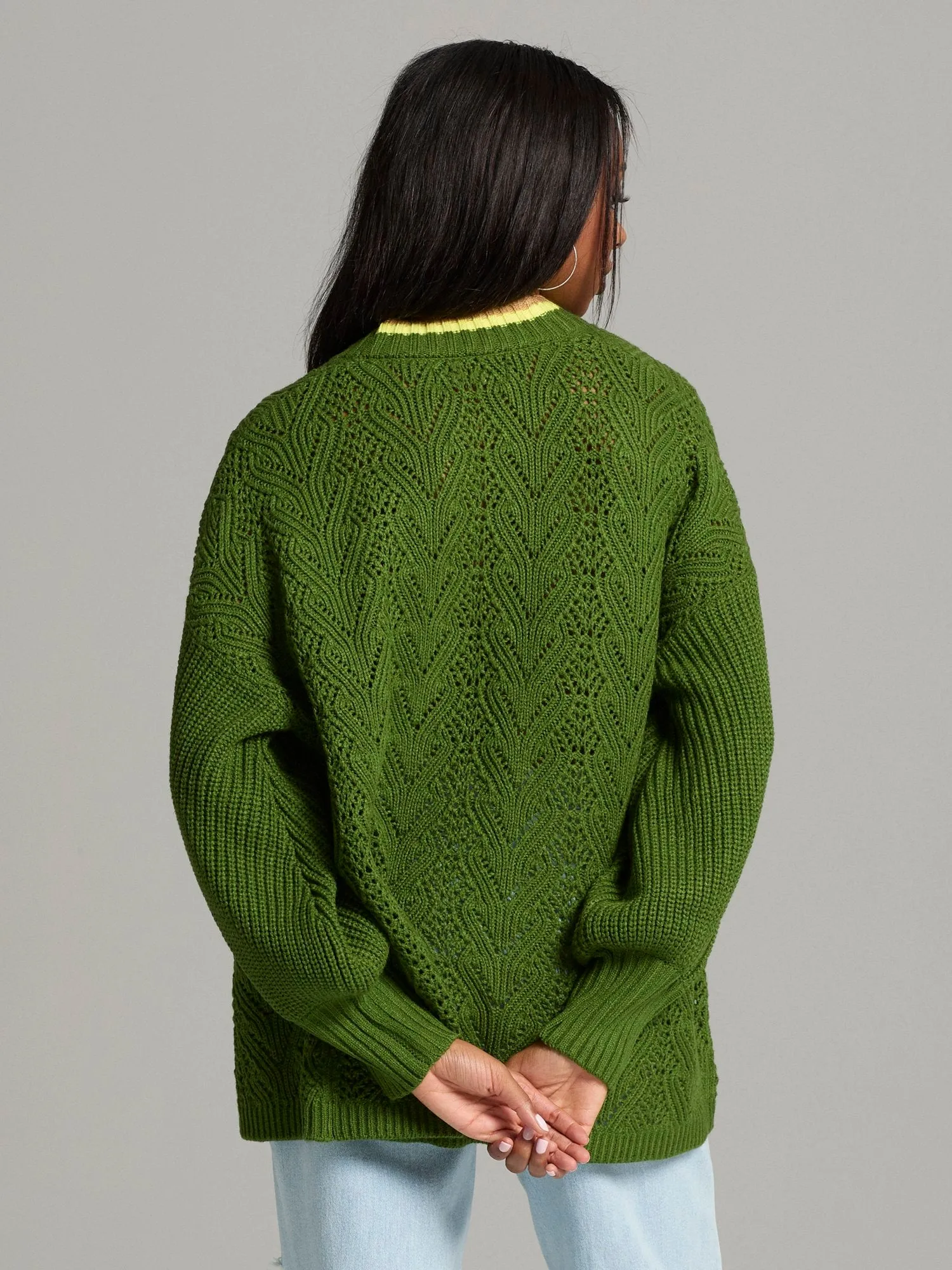 Johanne Open-Stadium Cardigan