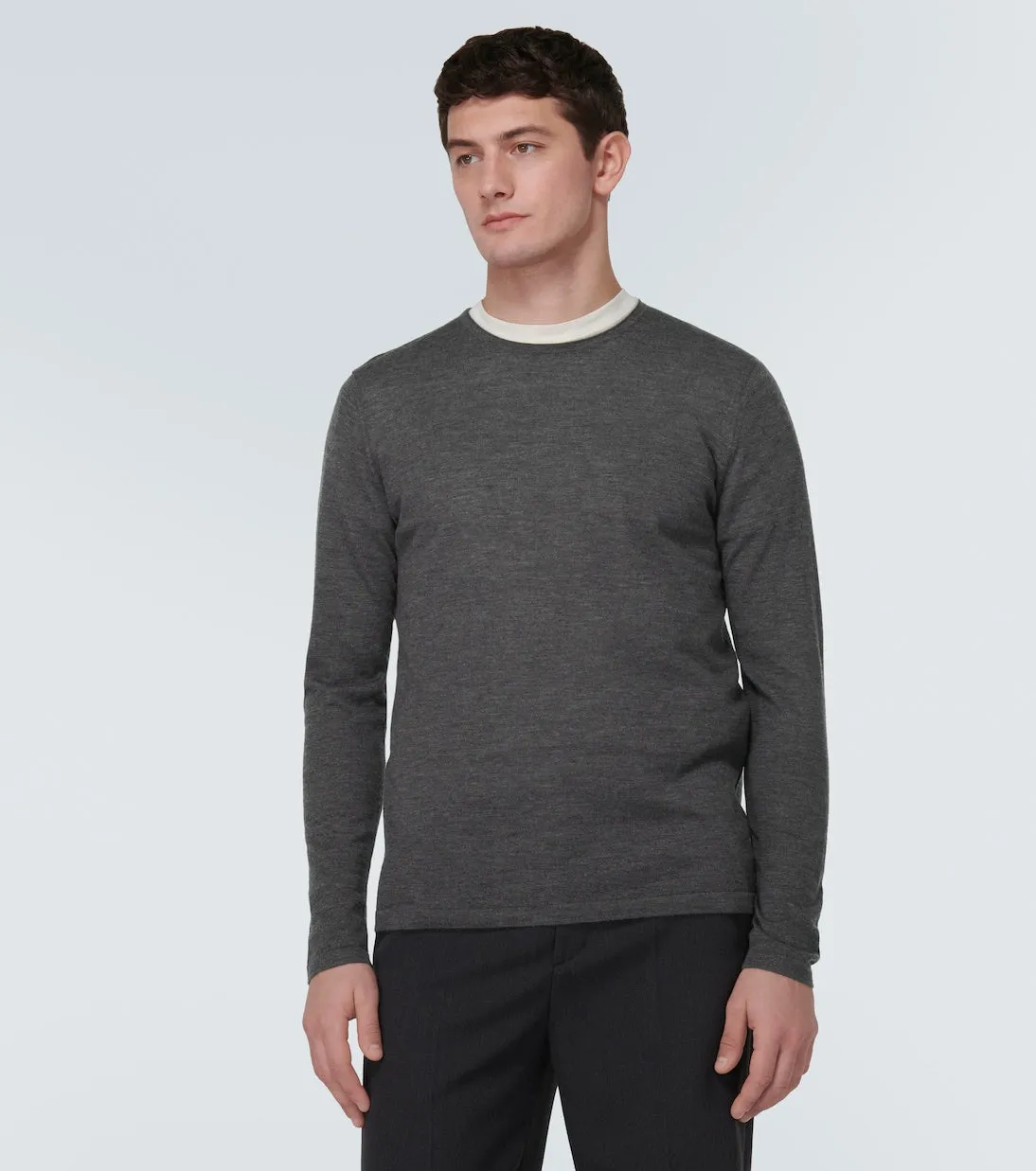 Le Kasha Kyoto cashmere T-shirt, gray