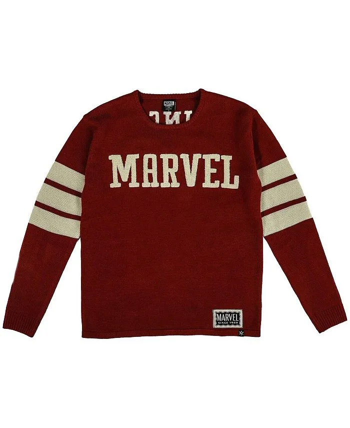 Men's Marvel Red Varsity Sweater, Red