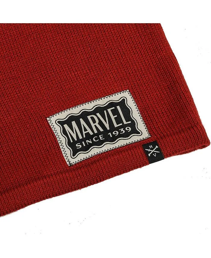 Men's Marvel Red Varsity Sweater, Red