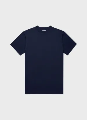 Men's Mock Neck T-shirt in Navy