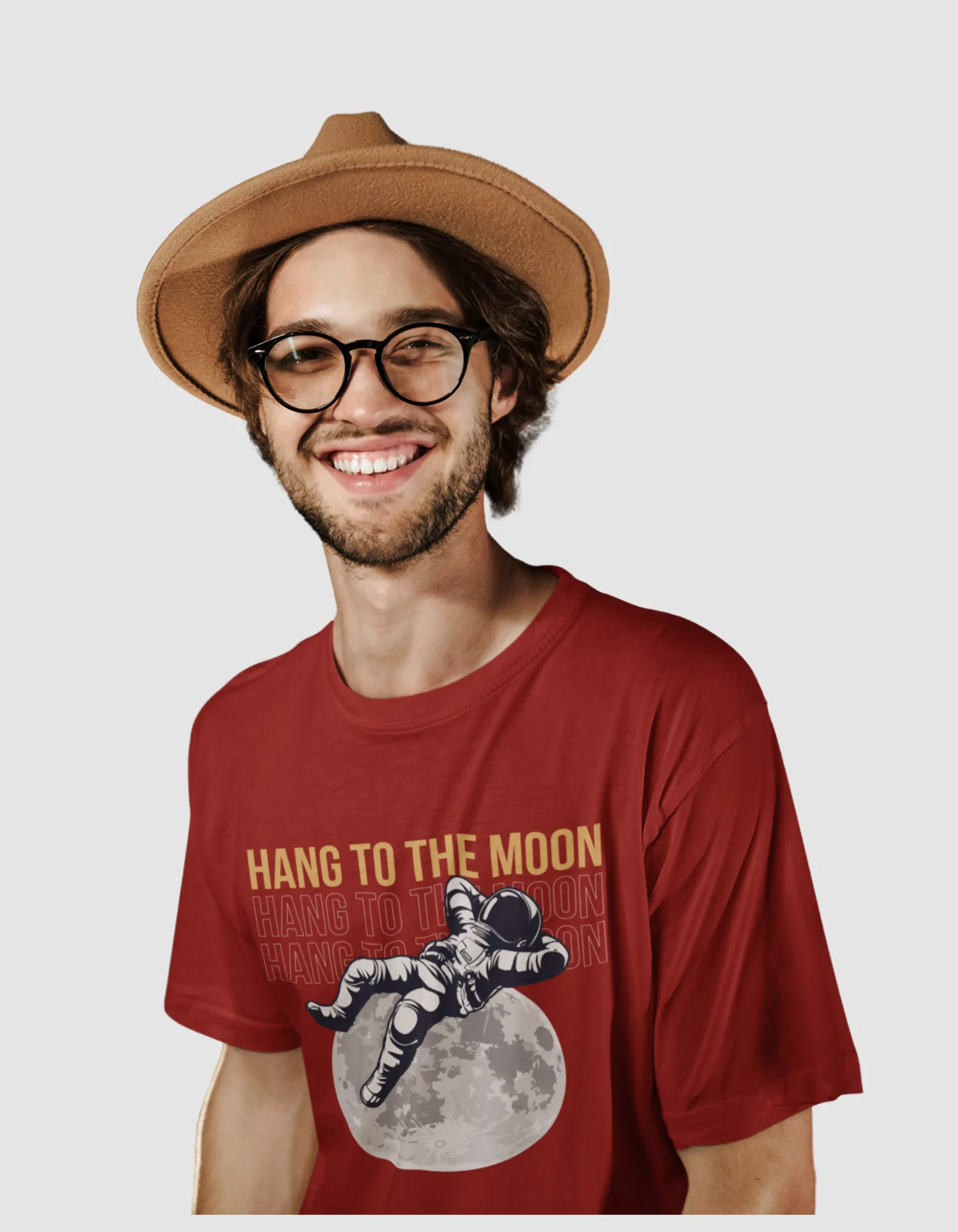 Moonbound Astronaut Men's Oversized T-Shirt