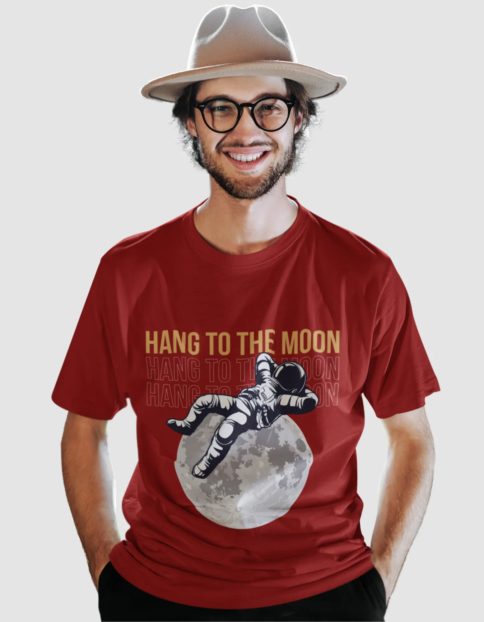 Moonbound Astronaut Men's Oversized T-Shirt