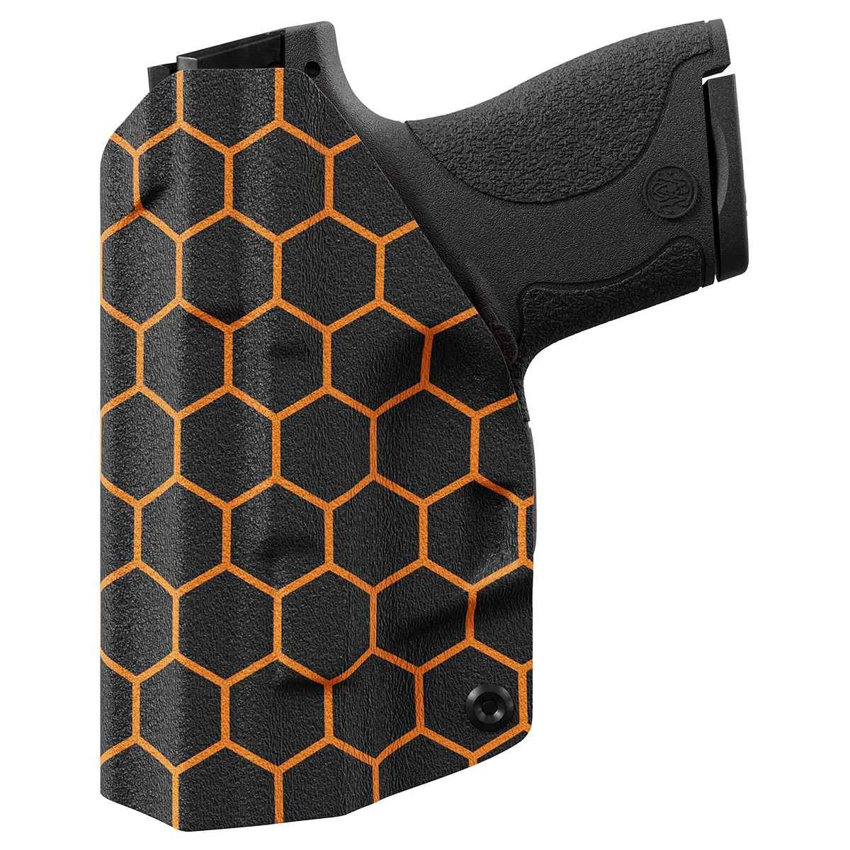 Orange Honeycomb Custom Printed Holster - IWB Kydex Holster