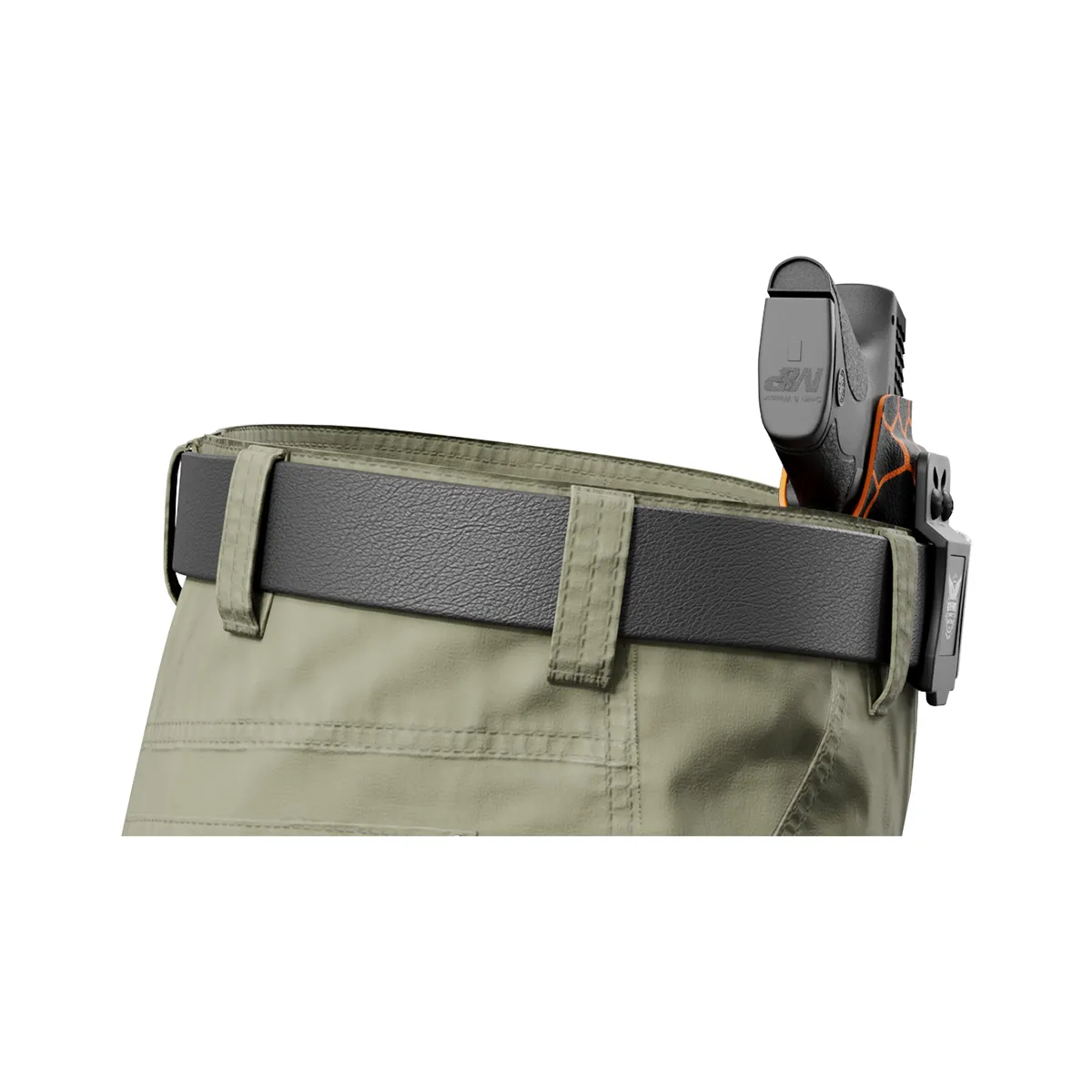 Orange Honeycomb Custom Printed Holster - IWB Kydex Holster