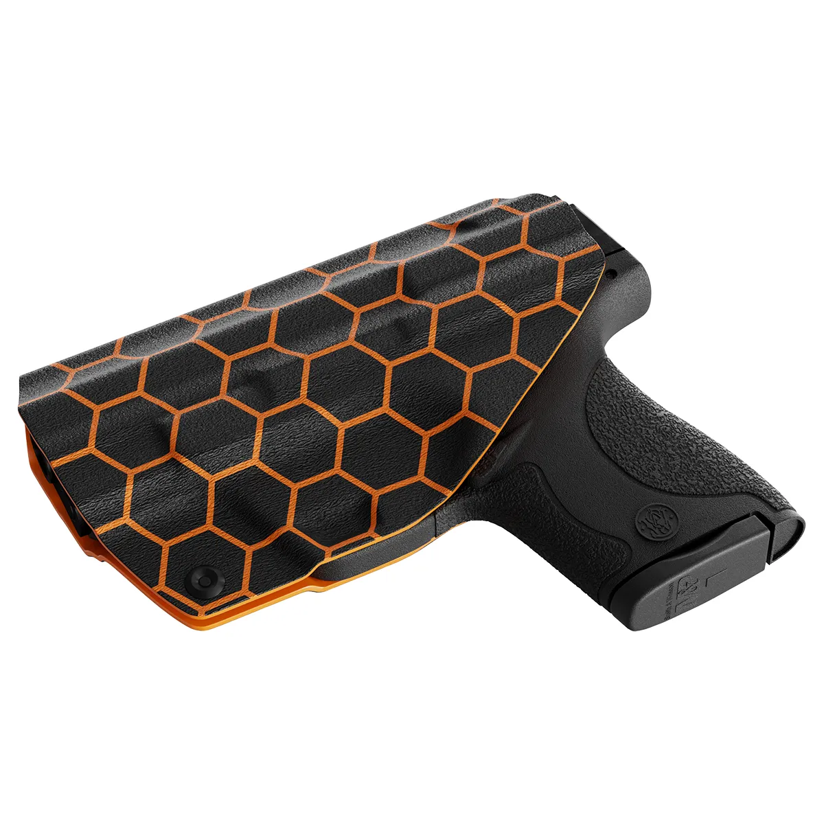 Orange Honeycomb Custom Printed Holster - IWB Kydex Holster