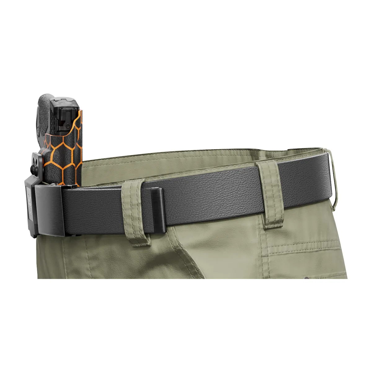 Orange Honeycomb Custom Printed Holster - IWB Kydex Holster