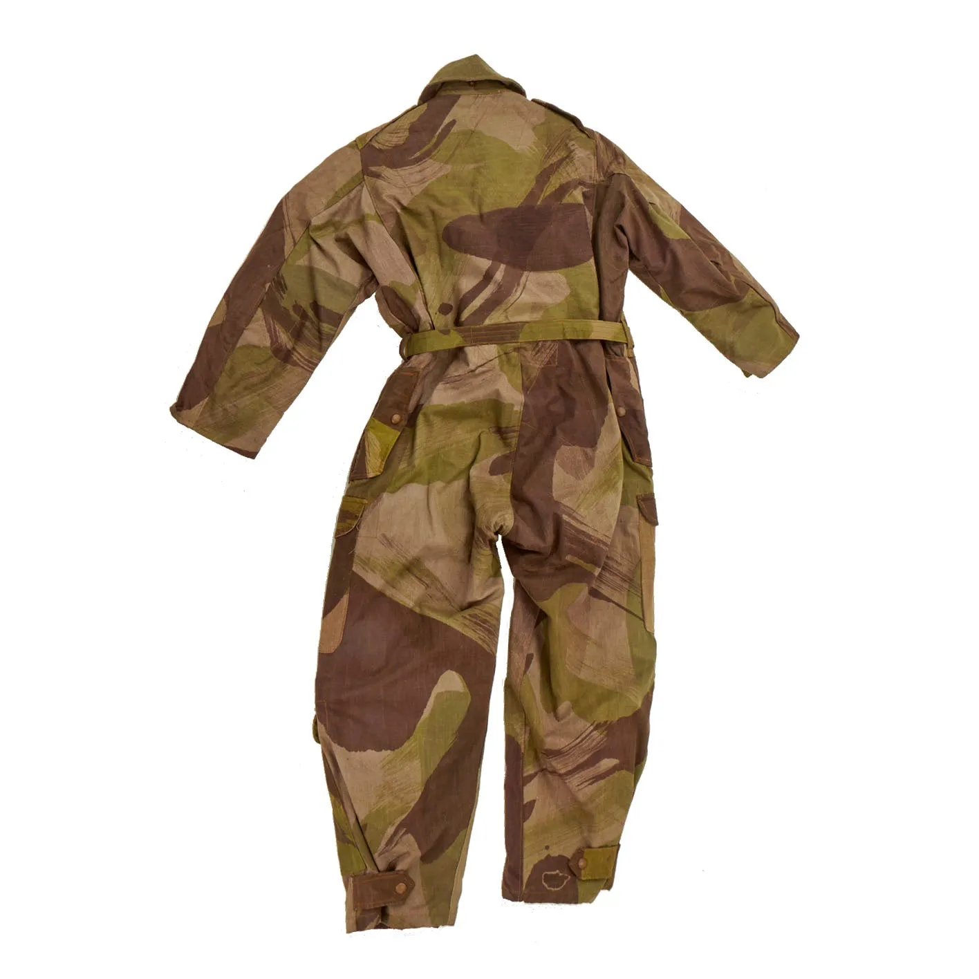Original British WWII 1944 Dated Tank Crewman Denison Brushstroke Camouflage “Pixie Suit” Coveralls - MINT Condition