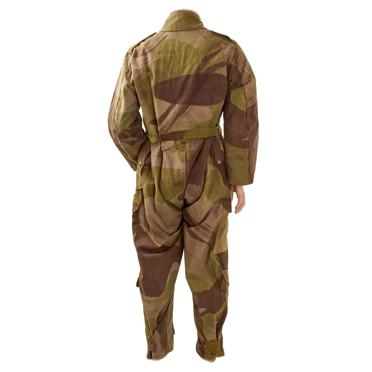 Original British WWII 1944 Dated Tank Crewman Denison Brushstroke Camouflage “Pixie Suit” Coveralls - MINT Condition
