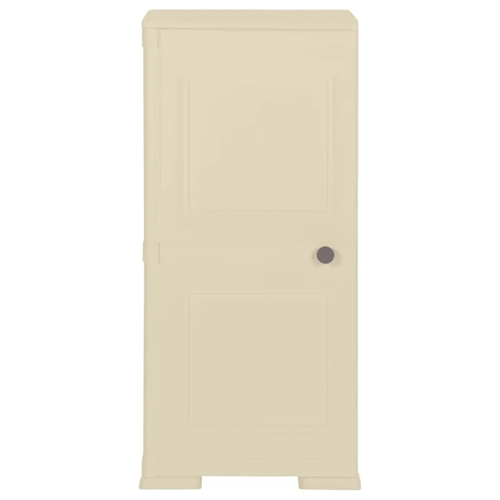 Plastic Cabinet 40x43x85.5 cm Wood Design Angora White