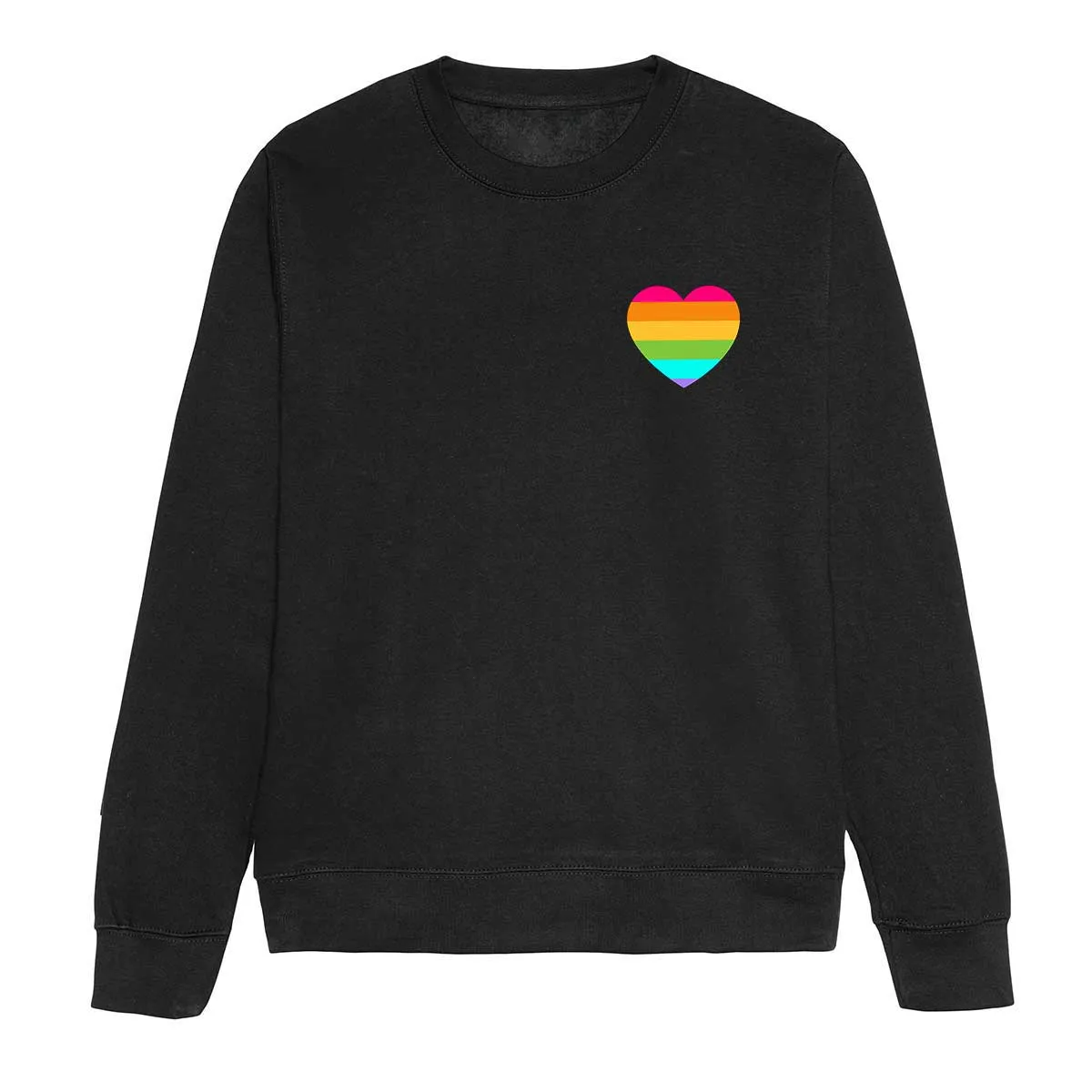 Rainbow Pride Heart LGBTQ  Pride Sweatshirt