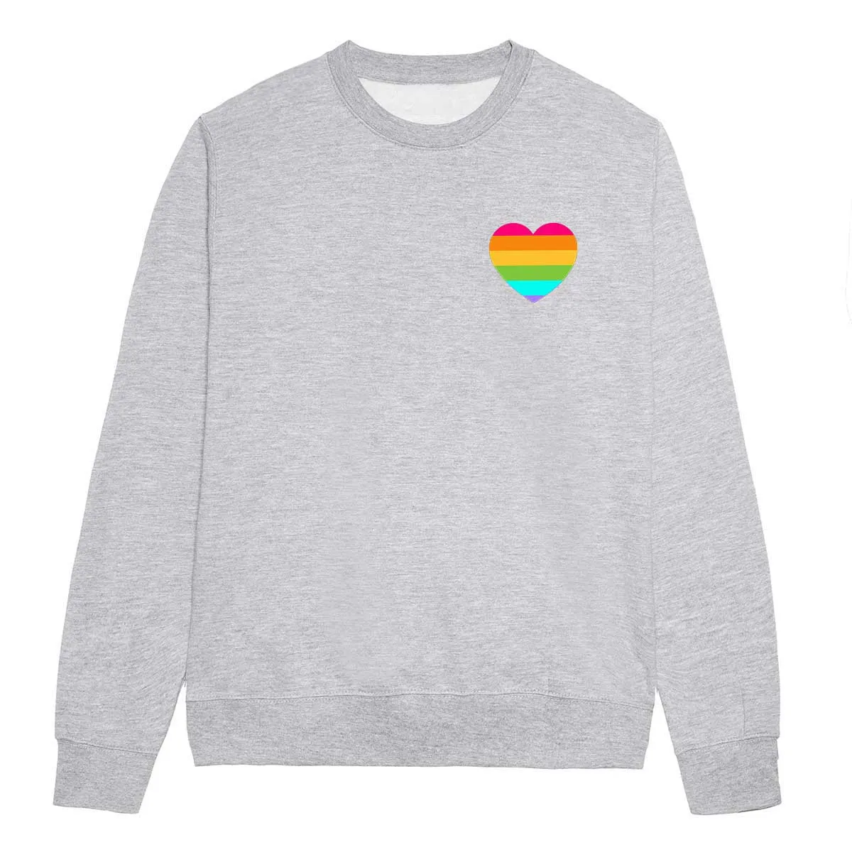 Rainbow Pride Heart LGBTQ  Pride Sweatshirt