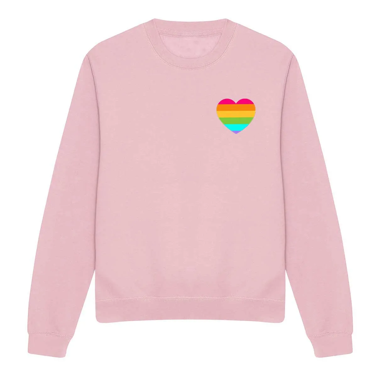 Rainbow Pride Heart LGBTQ  Pride Sweatshirt