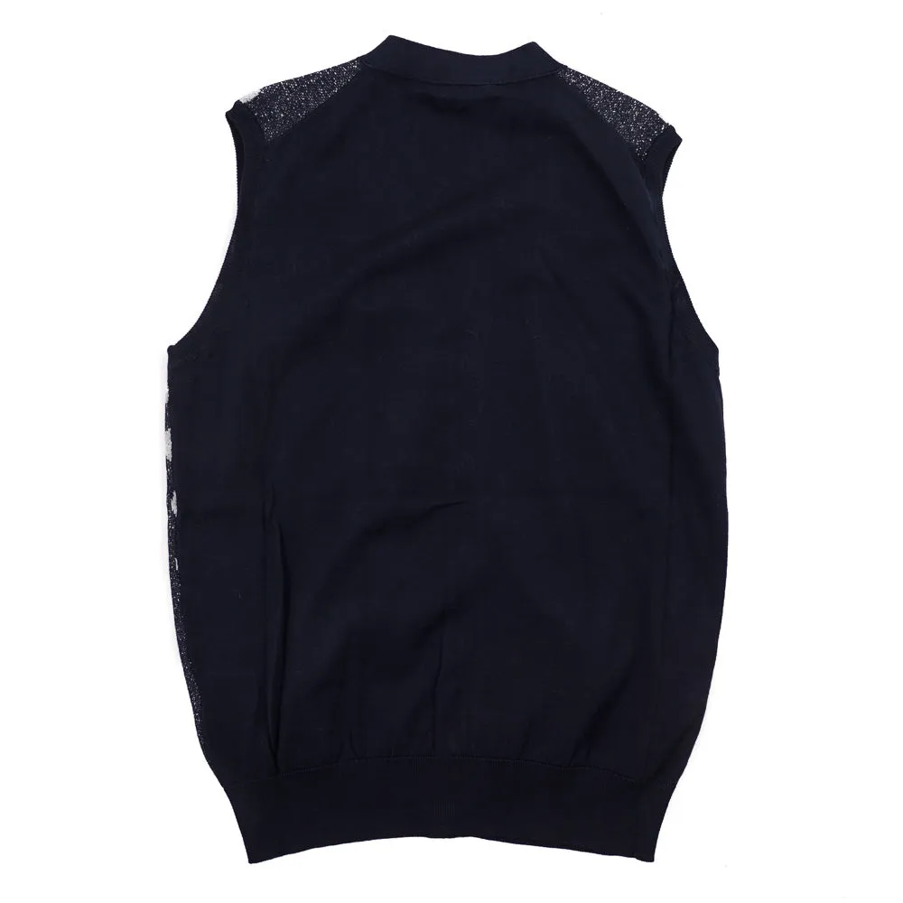 Roda Patterned Cardigan Sweater Vest