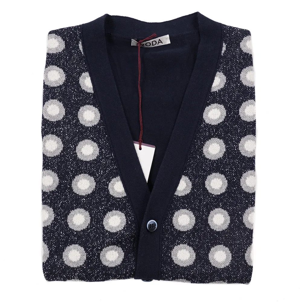 Roda Patterned Cardigan Sweater Vest