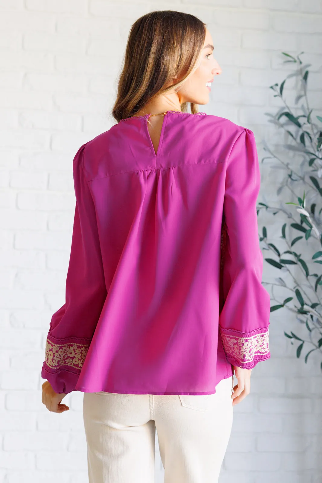 Rodeo Queen Embroidered Blouse - 11/21