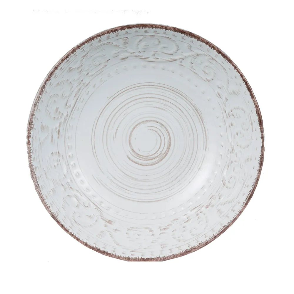 Rustic Flare White Bowl