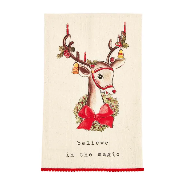 Santa and Reindeer Hand Towel 4 Styles