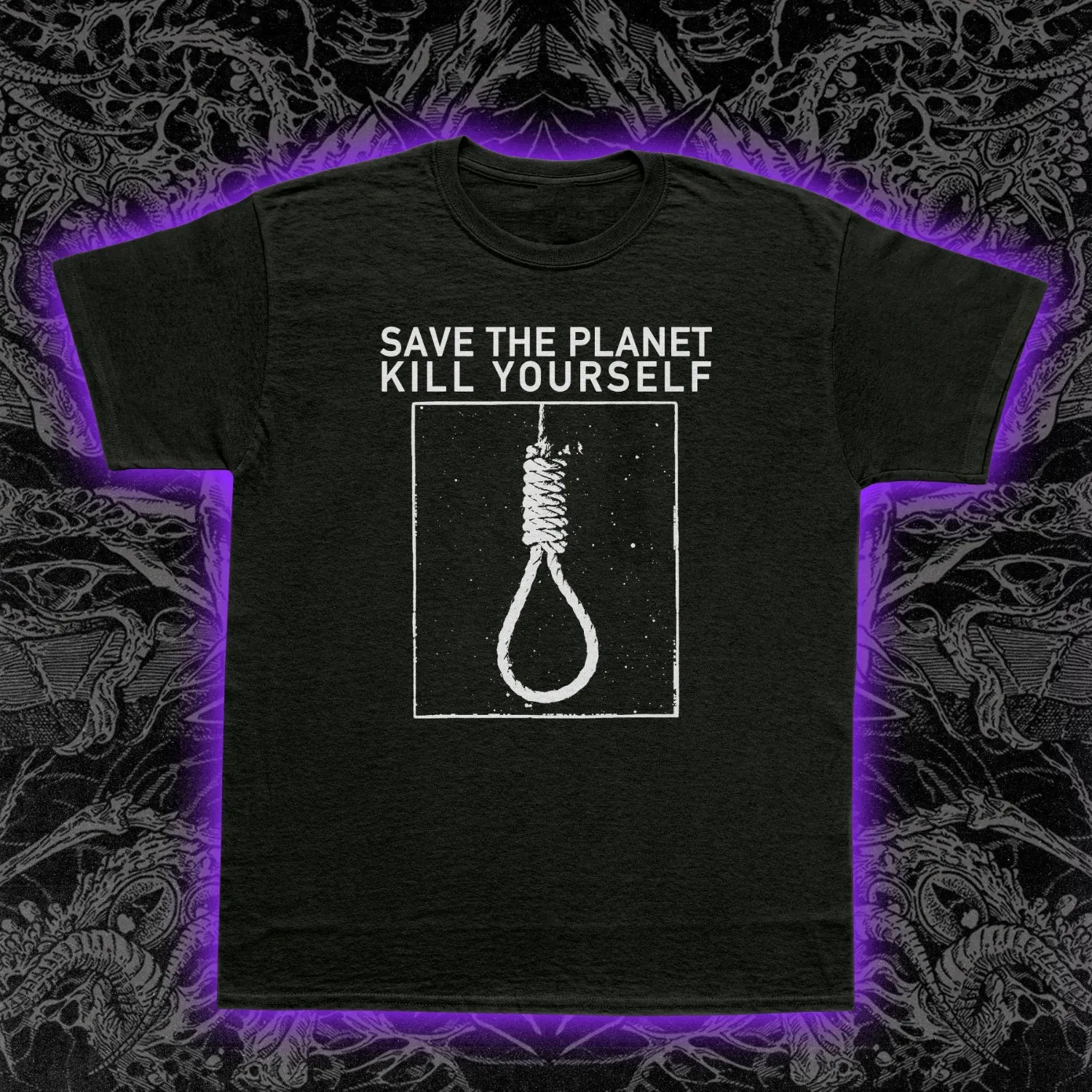 Save The Planet Kill Yourself Slim Fit Tee