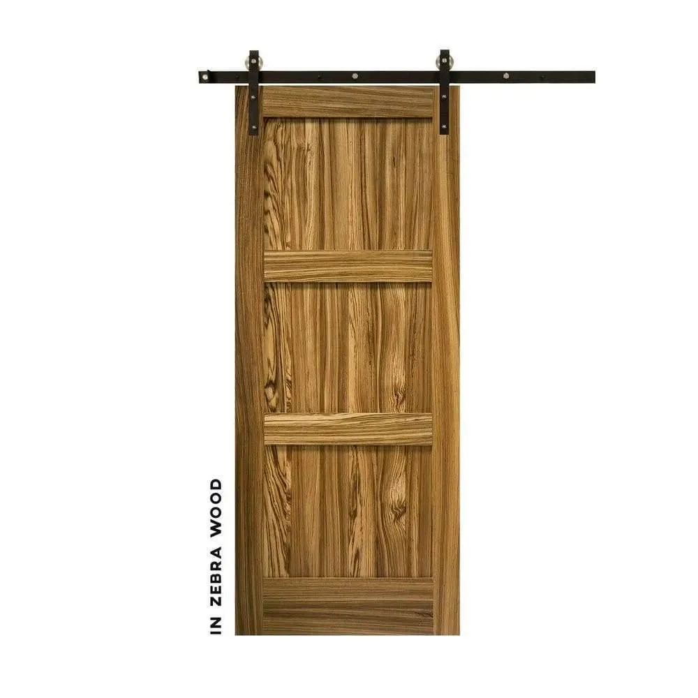 Shaker Three Panel Interior Swinging Door