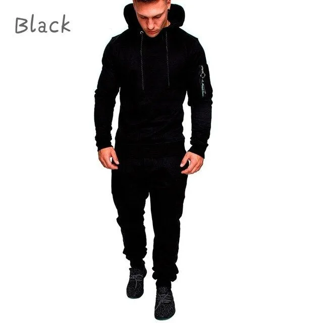 Shawbest-Mens Camouflage Slim Fit Tracksuit