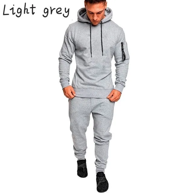Shawbest-Mens Camouflage Slim Fit Tracksuit