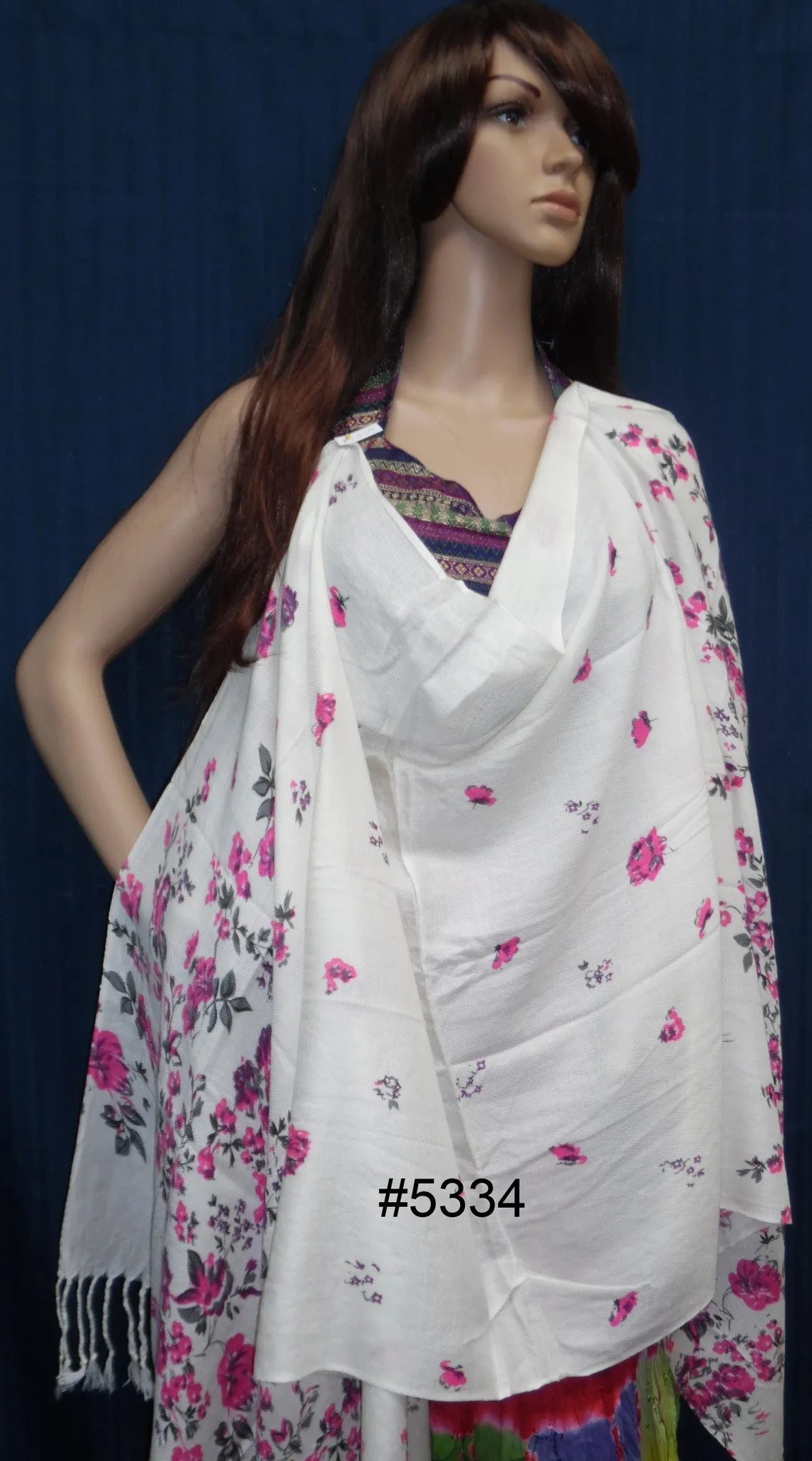 Shawl 5334 Pashmina Angora Kashmiri Winter Shawl Wrap Shieno