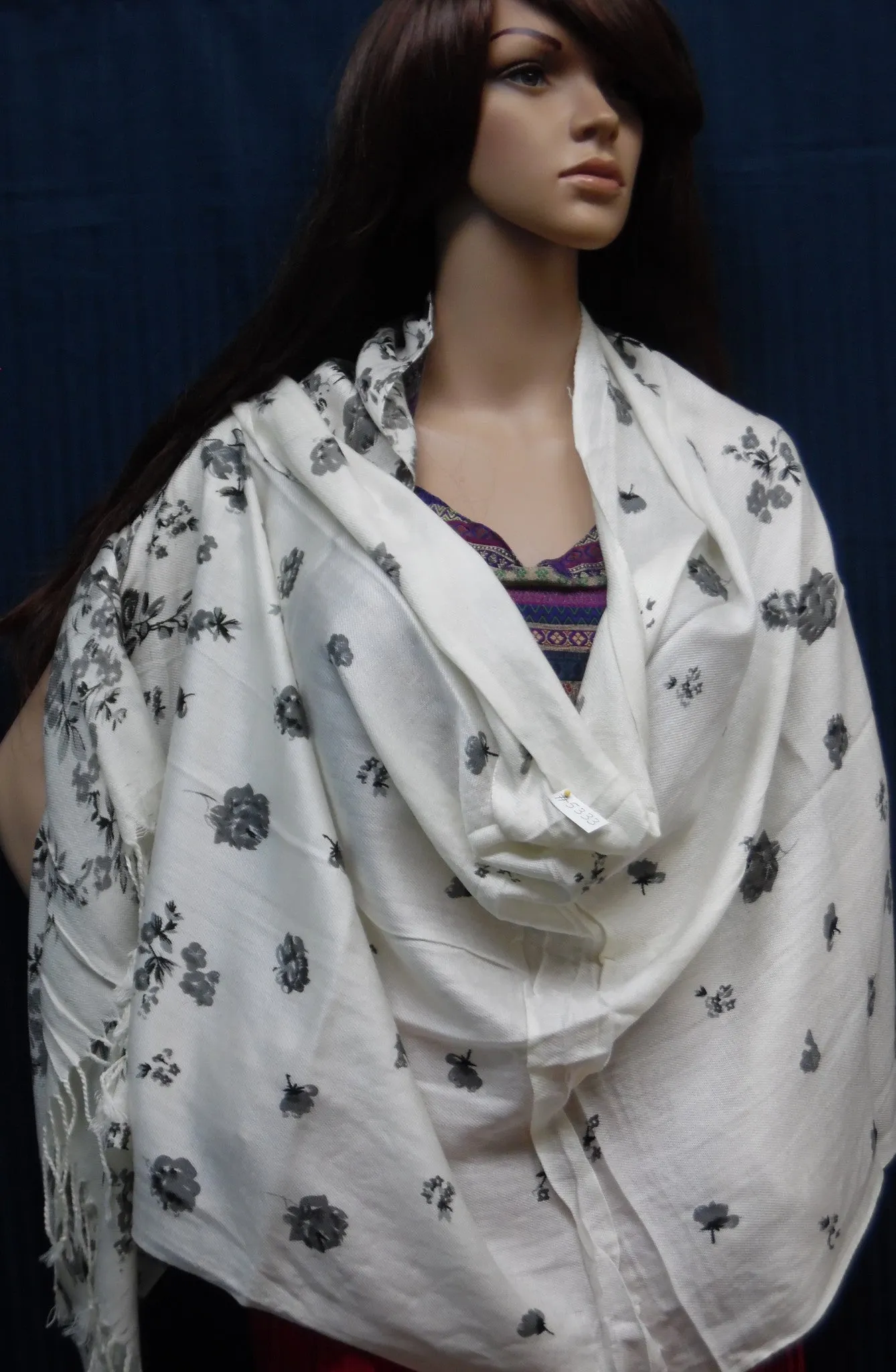 Shawl 5334 Pashmina Angora Kashmiri Winter Shawl Wrap Shieno