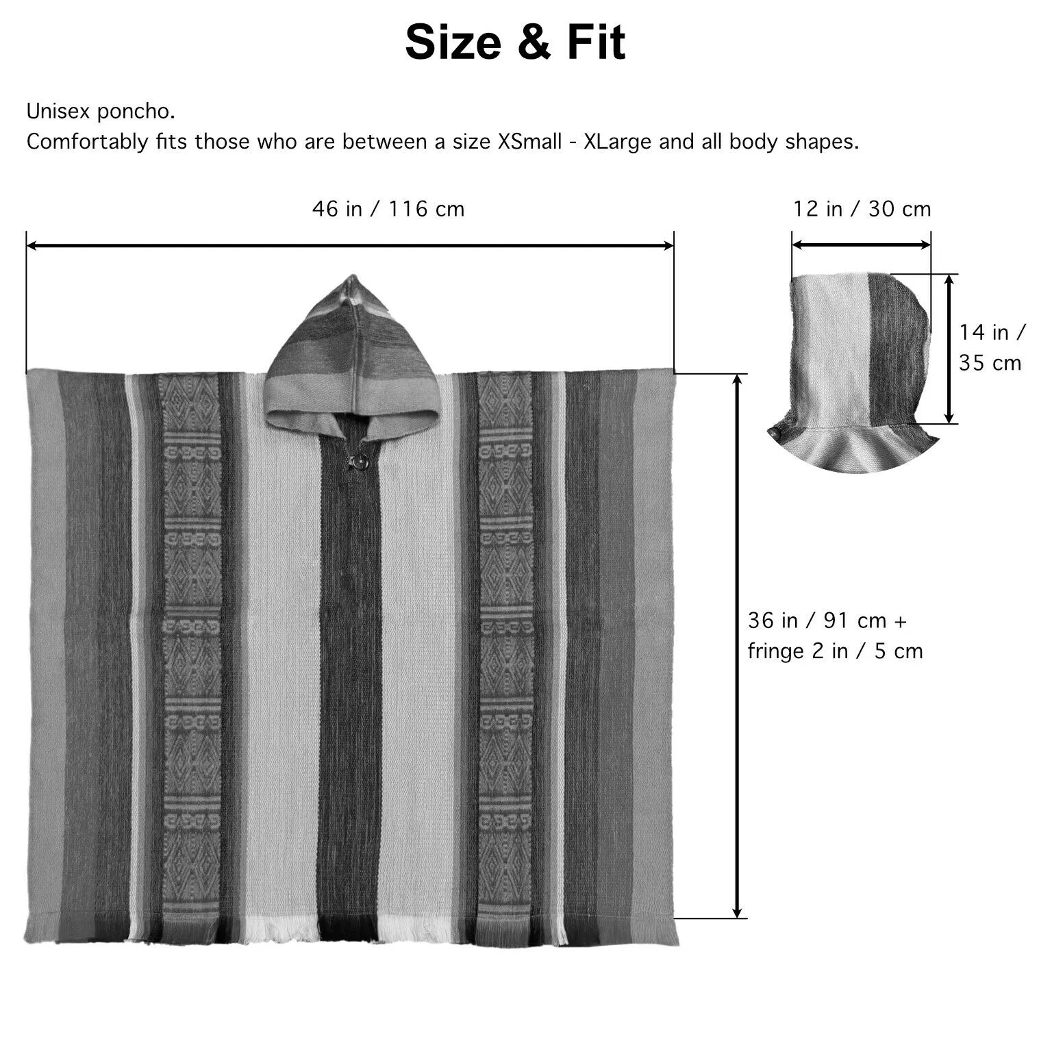 Sigsig - Lightweight Baby Alpaca Wool Hooded Poncho - Amber - unisex