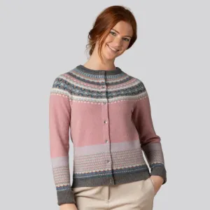 Strickjacke rosa - Alpine Cardigan Vintage Pink