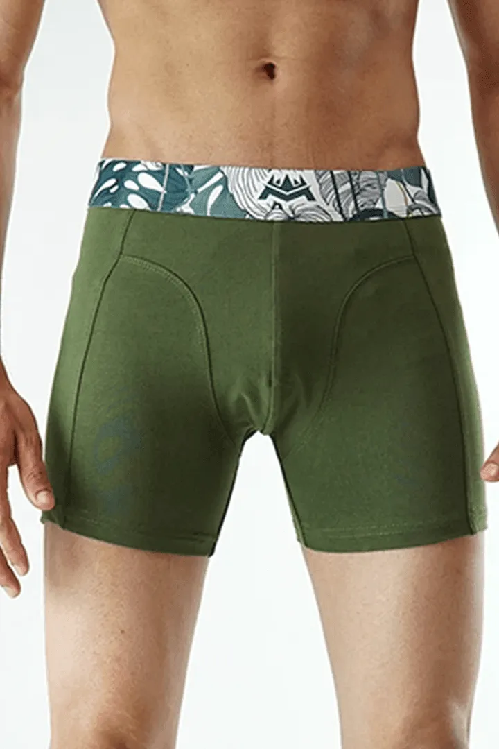 Tropical Olive Boxer Brief